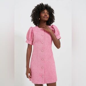 Tuckernuck Hyacinth House Pink Tweed Knit Mini Dress